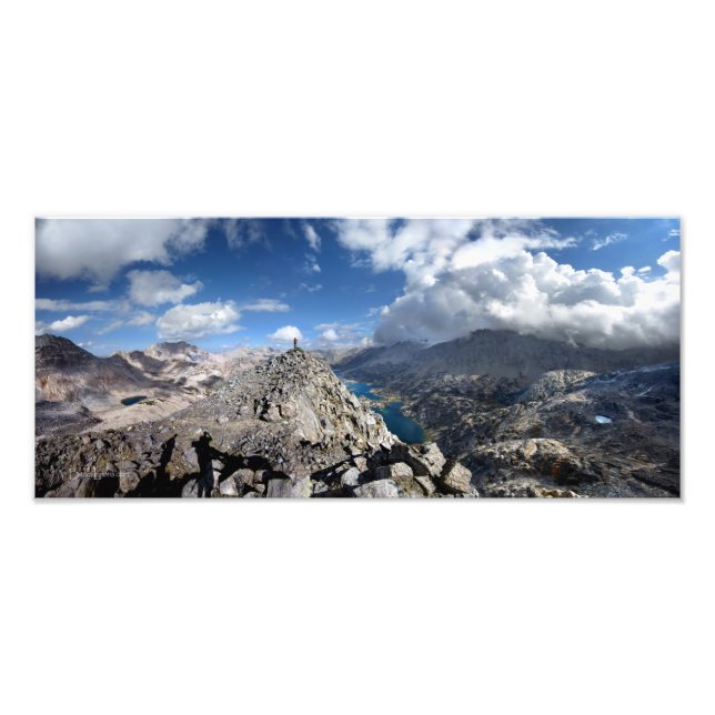 Painted Lady Over Rae Lakes - John Muir Trail Photo Print (Front)