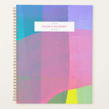 Painted Layers Pink Personalised Planner