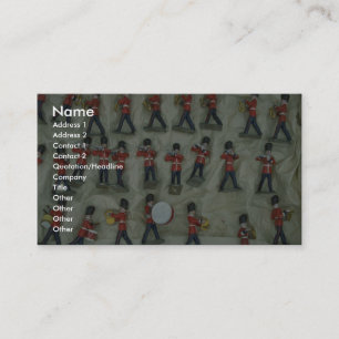 Painted lead soldiers business card