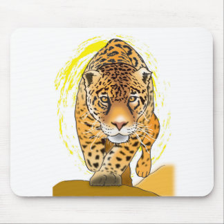 Painted Leopard or Jaguar Mouse Mat