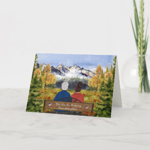 Painted Letters From Home, Granddaughter Bootcamp Card
