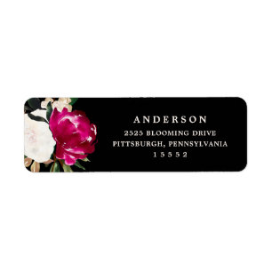 Painted Magnolia on Black   Wedding