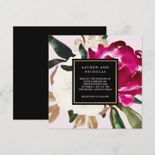 Painted Magnolia   Wedding Invitation