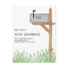 Painted Mailbox Watercolor New Home Moving 