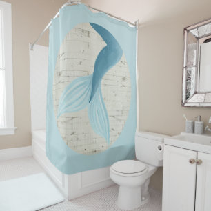 Painted Mermaid Collection Shower Curtain