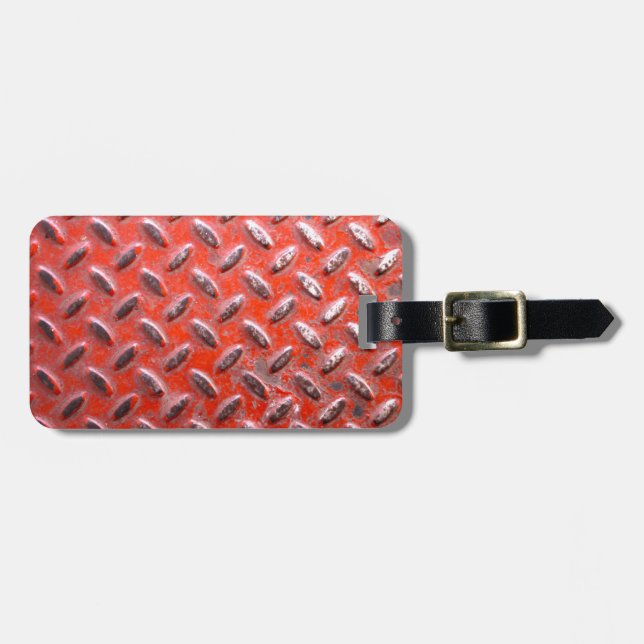 Painted Metal Grunge Texture Luggage Tag (Front Horizontal)