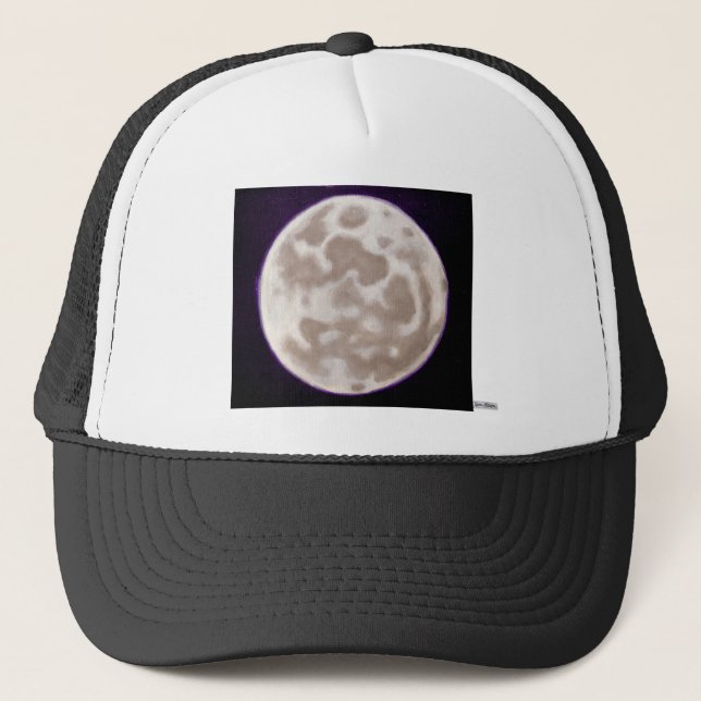 Painted Moon Trucker Hat (Front)