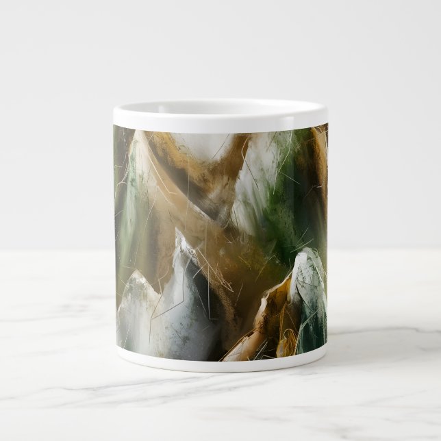 Painted Mountains  Large Coffee Mug (Front)