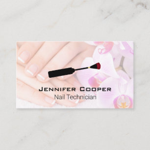 Painted Nails   Manicure   Nail Brush Business Card