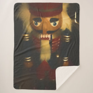 Painted Nutcracker Sherpa Blanket