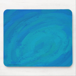 Painted Ocean Blue Mouse Mat
