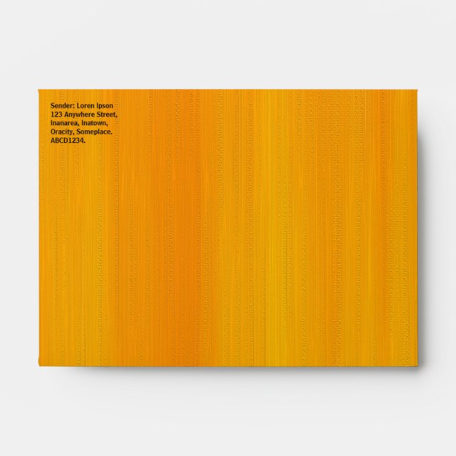 Painted Orange Envelopes (Front)