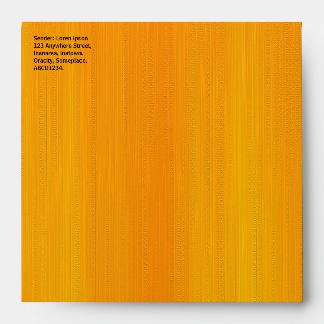 Painted Orange Envelopes (Front)