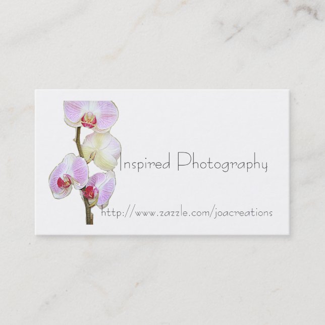 Painted Orchid Business Card (Front)