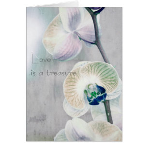 Painted Orchid Love Card