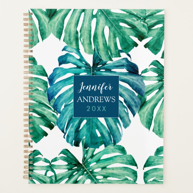 Painted Palm Leaf Planner (Front)
