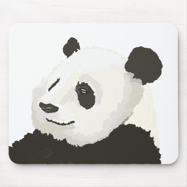 Painted Panda Mouse Pad (Front)