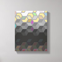 painted pastel and dark 3d cubes background