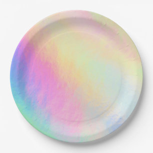 Painted Pastel Paper Plate