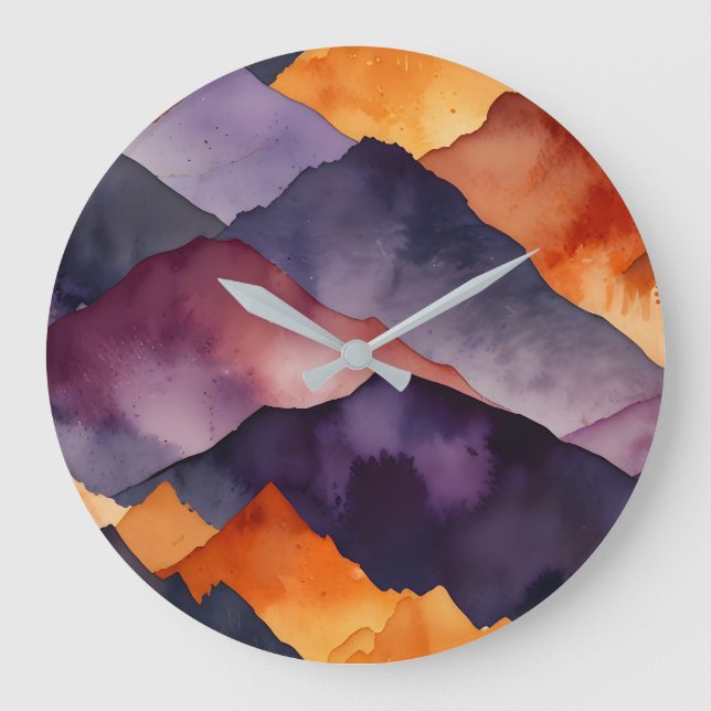 Painted Peaks Large Clock (Front)