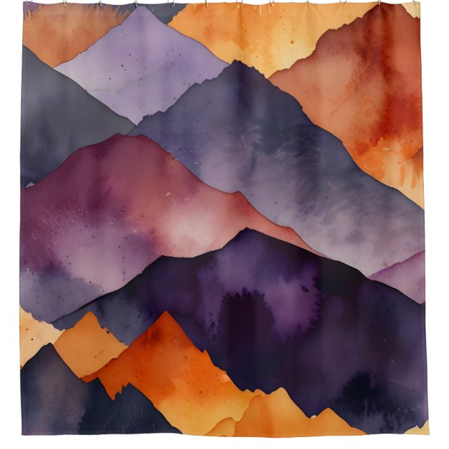 Painted Peaks Shower Curtain (Front)