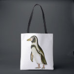 Painted Penguin Tote bag<br><div class="desc">Take your penguin shopping with you. I watched this Humboldt penguin through my binoculars in Chile and painted him as soon as I got home.  He is so cute and will make you smile whether you are shopping,  on the bus or going to the beach for the day</div>