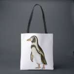 Painted Penguin Tote bag<br><div class="desc">Take your penguin shopping with you. I watched this Humboldt penguin through my binoculars in Chile and painted him as soon as I got home.  He is so cute and will make you smile whether you are shopping,  on the bus or going to the beach for the day</div>