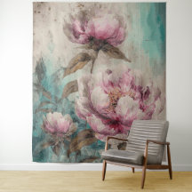 Painted Peonies - Tapestry