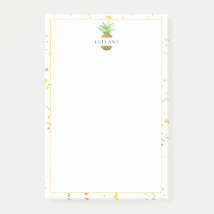 Painted Pineapple Personalised Post-it Notes