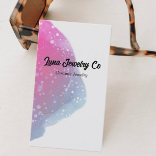 Painted Pink Rainbow Jewellery Business Card