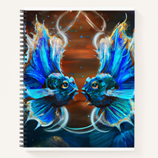 Painted Pisces  Notebook (Front)