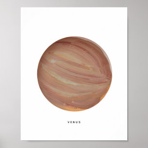 Painted Planet Venus Art Print