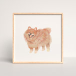 Painted Pomeranian Portrait Poster<br><div class="desc">Painted Pomeranian portrait by Shelby Allison</div>