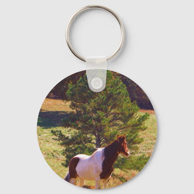Painted Pony  by the Pine Key Ring (Front)