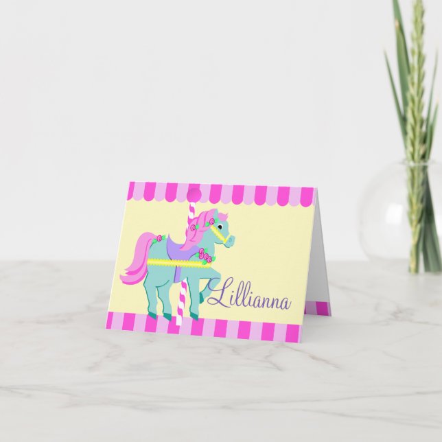 Painted Pony Personalised Note Note Card (Front)