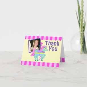 Painted Pony Thank You with Photo Card