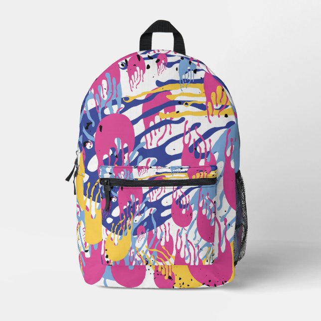 Painted. Printed Backpack (Front)