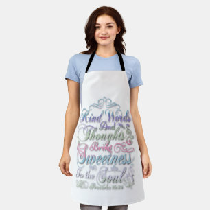 Painted Proverb Bible Quote Apron