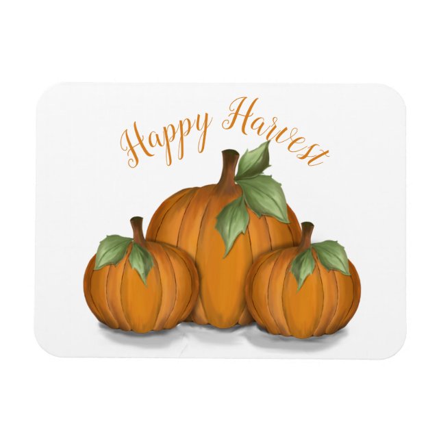 Painted Pumpkins Magnet (Horizontal)