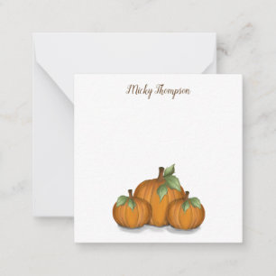 Painted Pumpkins  Note Card