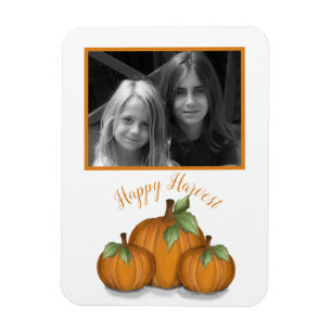 Painted Pumpkins Photo Magnet
