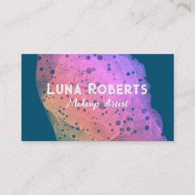 Painted Rainbow Business Card (Front)
