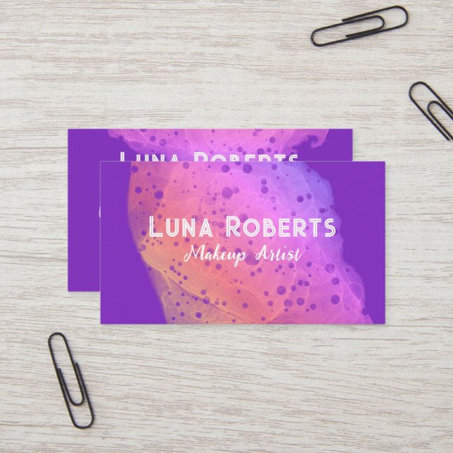 Painted Rainbow Business Card (Front/Back In Situ)