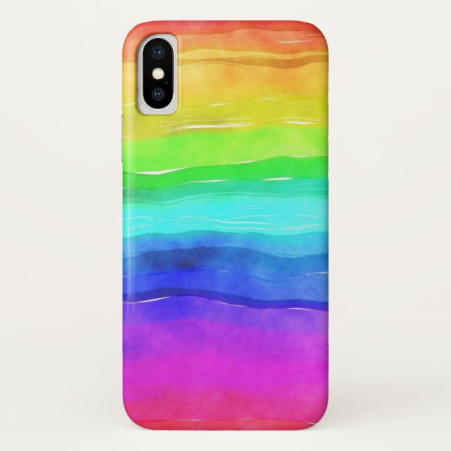 Painted Rainbow Case-Mate iPhone Case (Back)