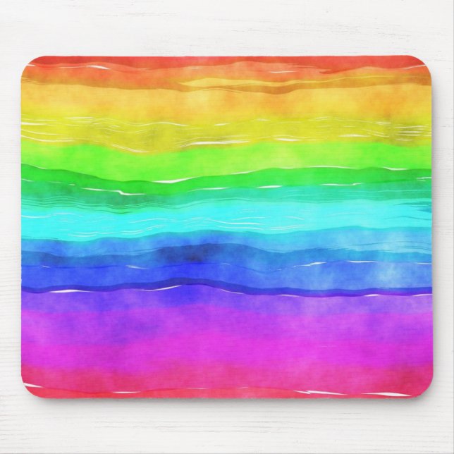 Painted Rainbow Mouse Mat (Front)