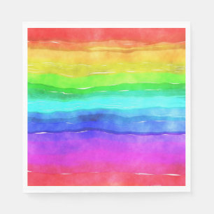Painted Rainbow Napkin