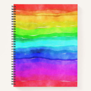 Painted Rainbow Notebook