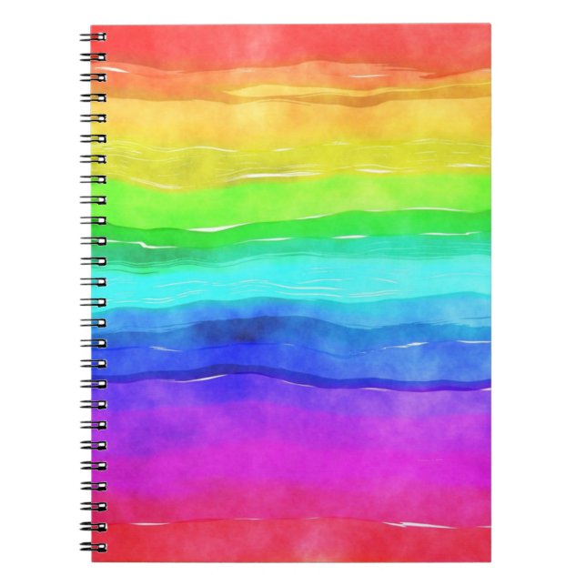 Painted Rainbow Notebook (Front)