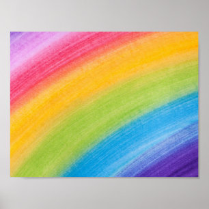 Painted Rainbow Poster