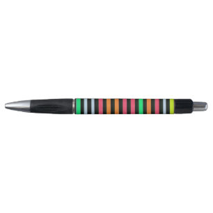Painted Rainbow Stripes Black